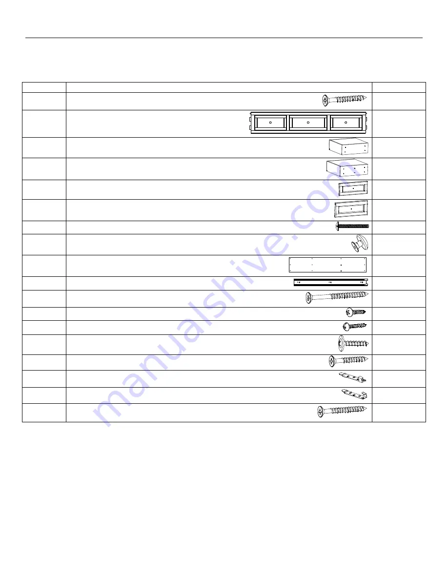 Whittier Wood Furniture McKenzie Full Storage Bed Assembly Instructions Manual Download Page 3