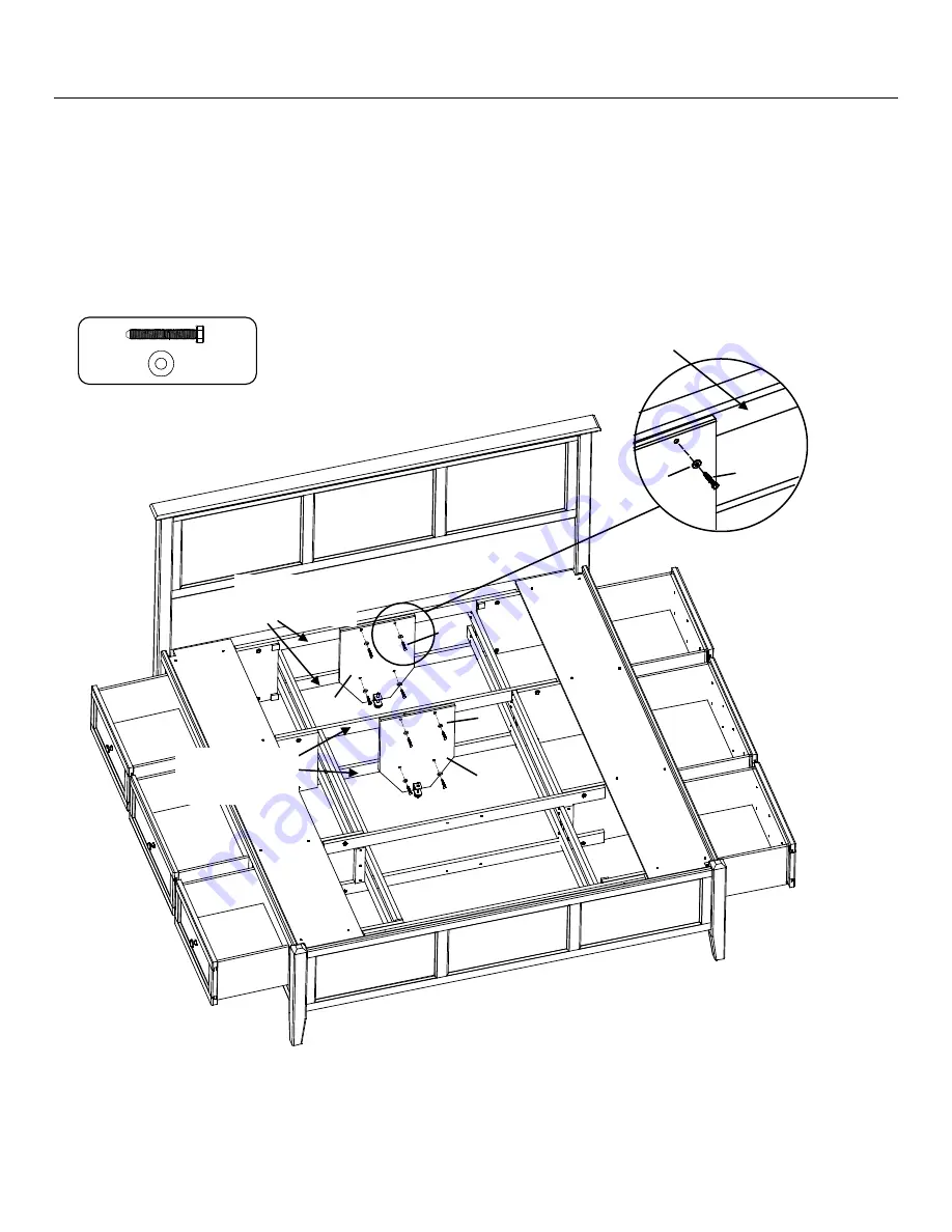 Whittier Wood Furniture McKenzie Full Storage Bed Скачать руководство пользователя страница 9