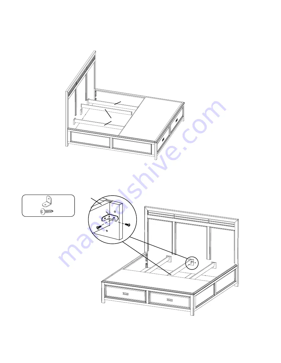 Whittier Wood Furniture Northgate 7142GDRC Assembly Instructions Manual Download Page 10