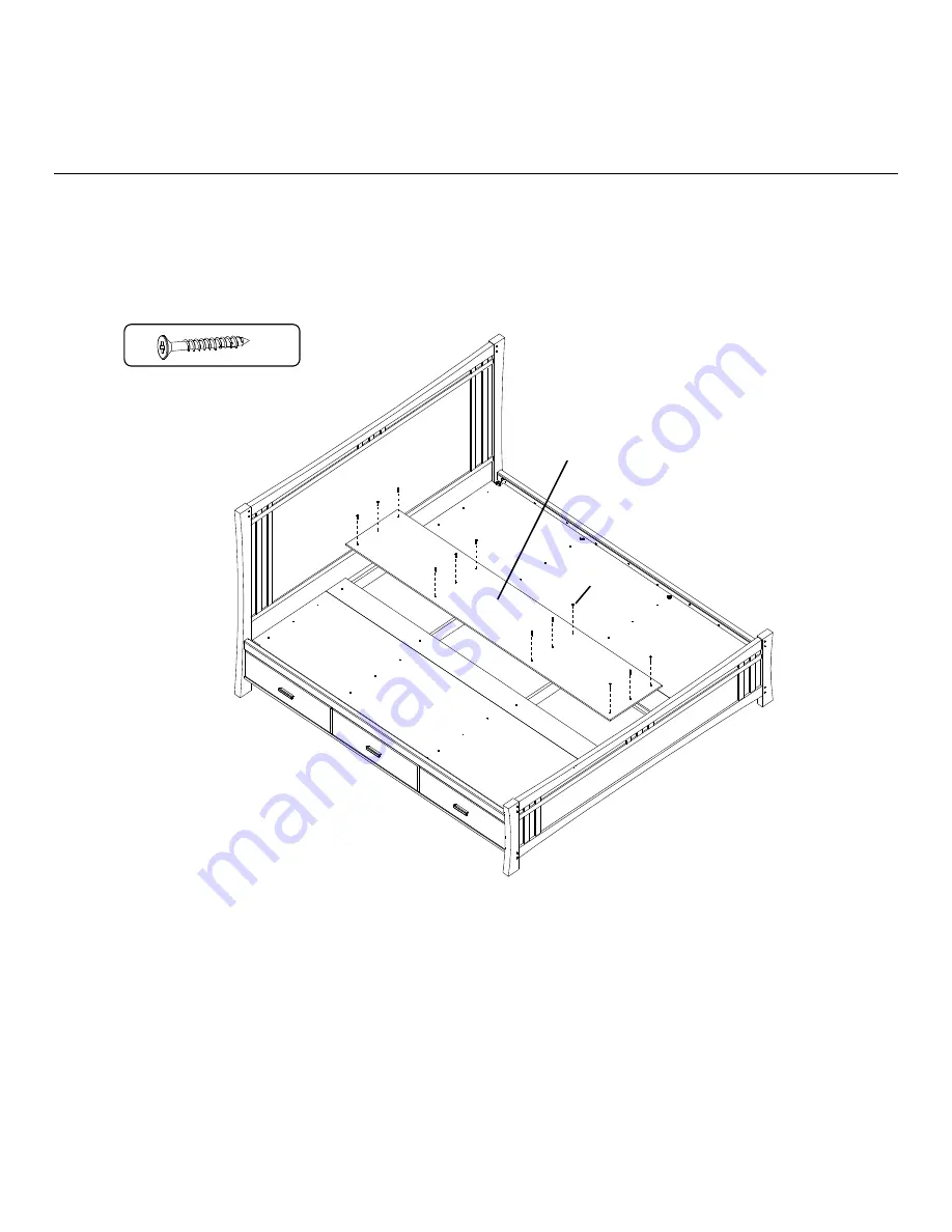 Whittier Wood Furniture Prairie City 1253AFDAO Assembly Instructions Manual Download Page 14