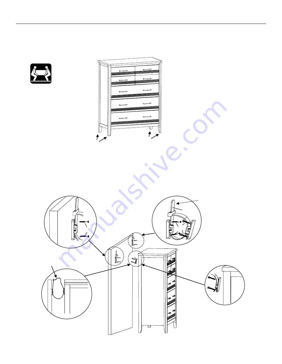 Whittier Wood 1134AFGSPa Assembly Instructions Download Page 3