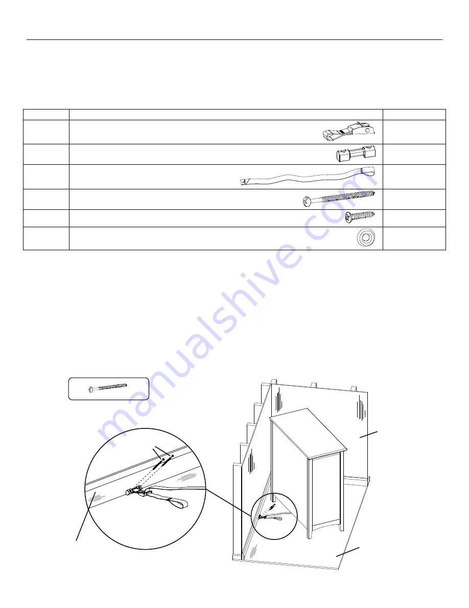 Whittier Wood 1221AFLSOc Assembly Instructions Manual Download Page 6