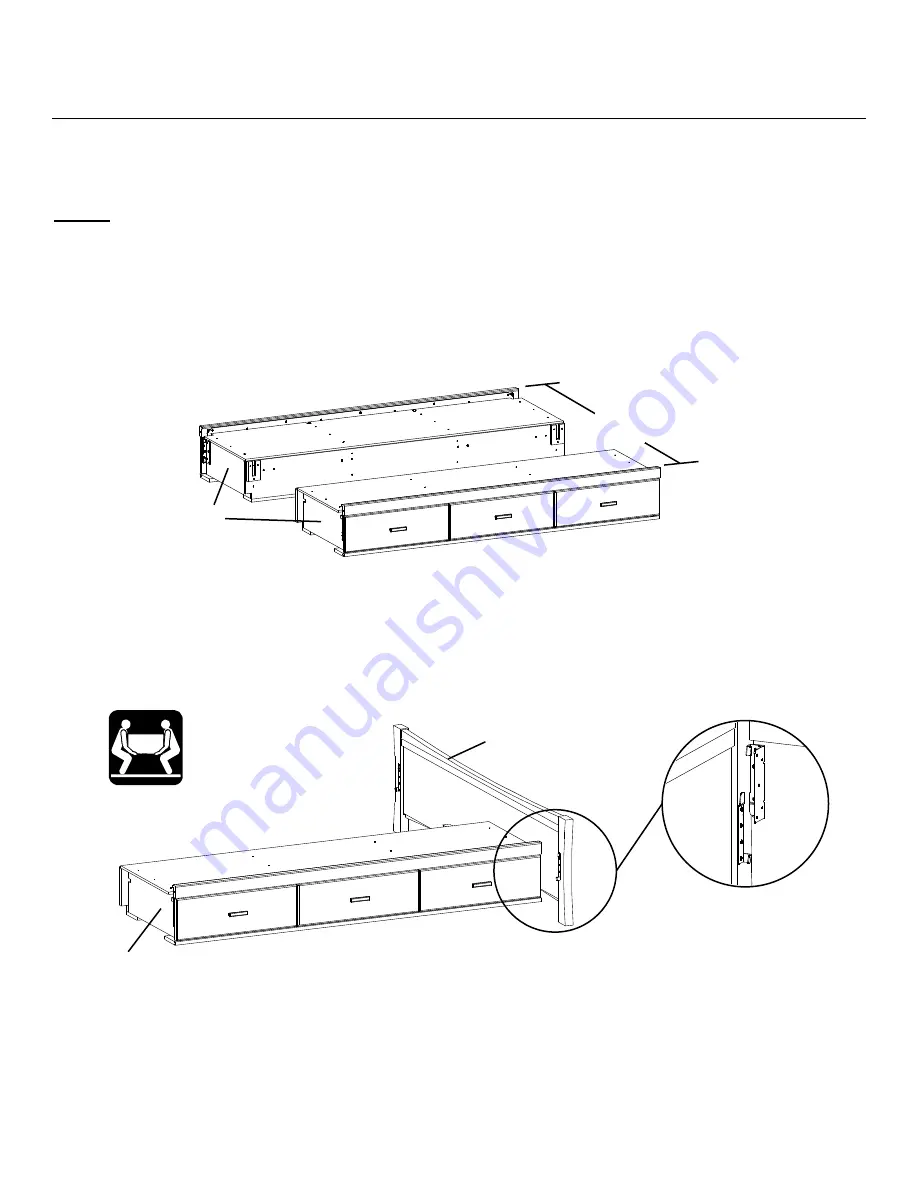 Whittier Wood 1262AFDAOa Assembly Instructions Manual Download Page 6