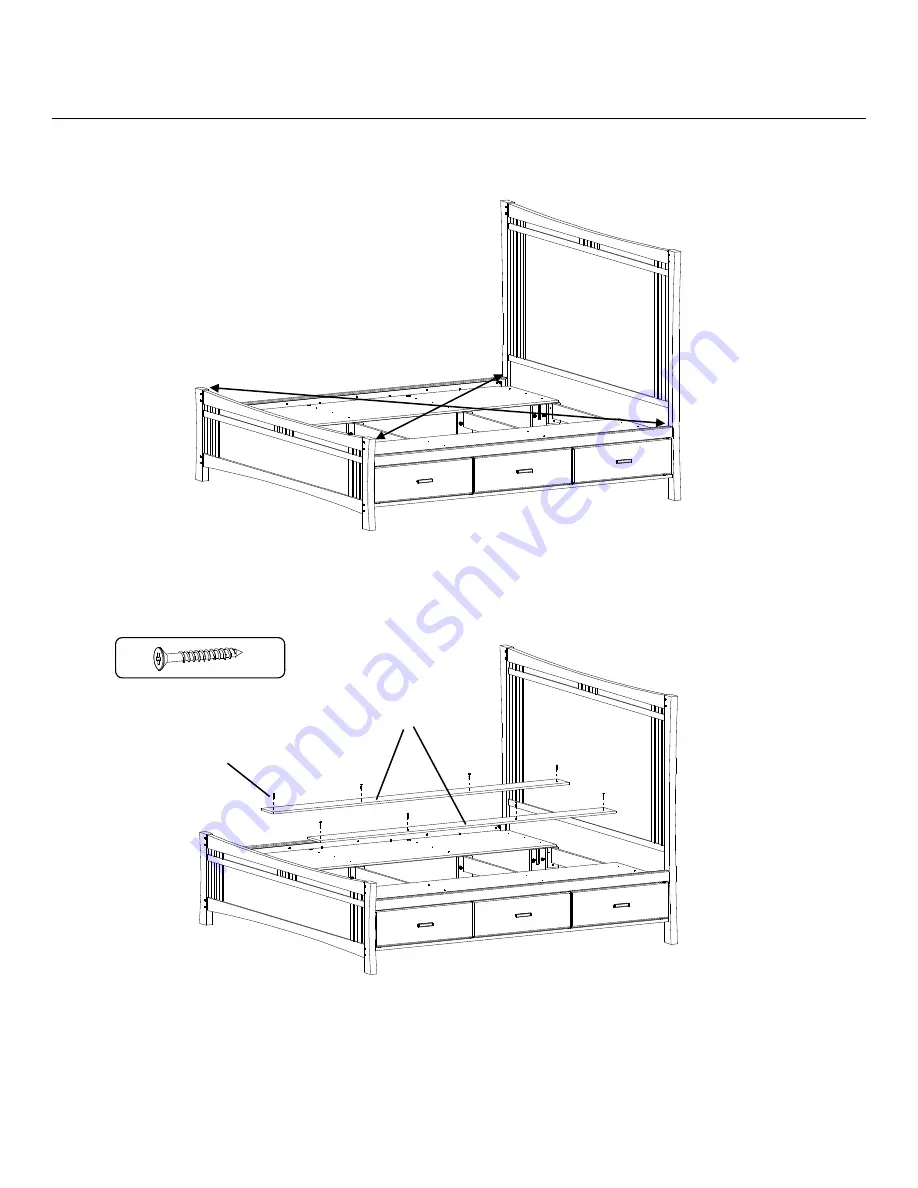 Whittier Wood 1262AFDAOa Assembly Instructions Manual Download Page 12