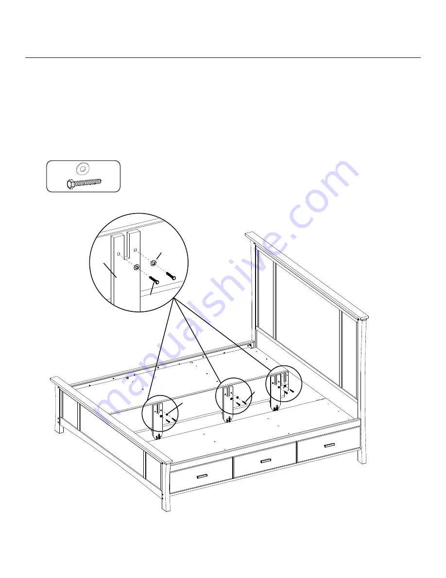 Whittier Wood 1263AFDAO Assembly Instructions Manual Download Page 8