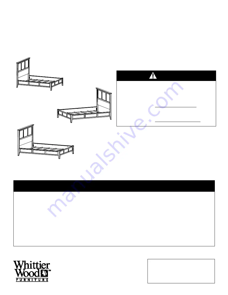 Whittier Wood 1346GACe Assembly Instructions Manual Download Page 1