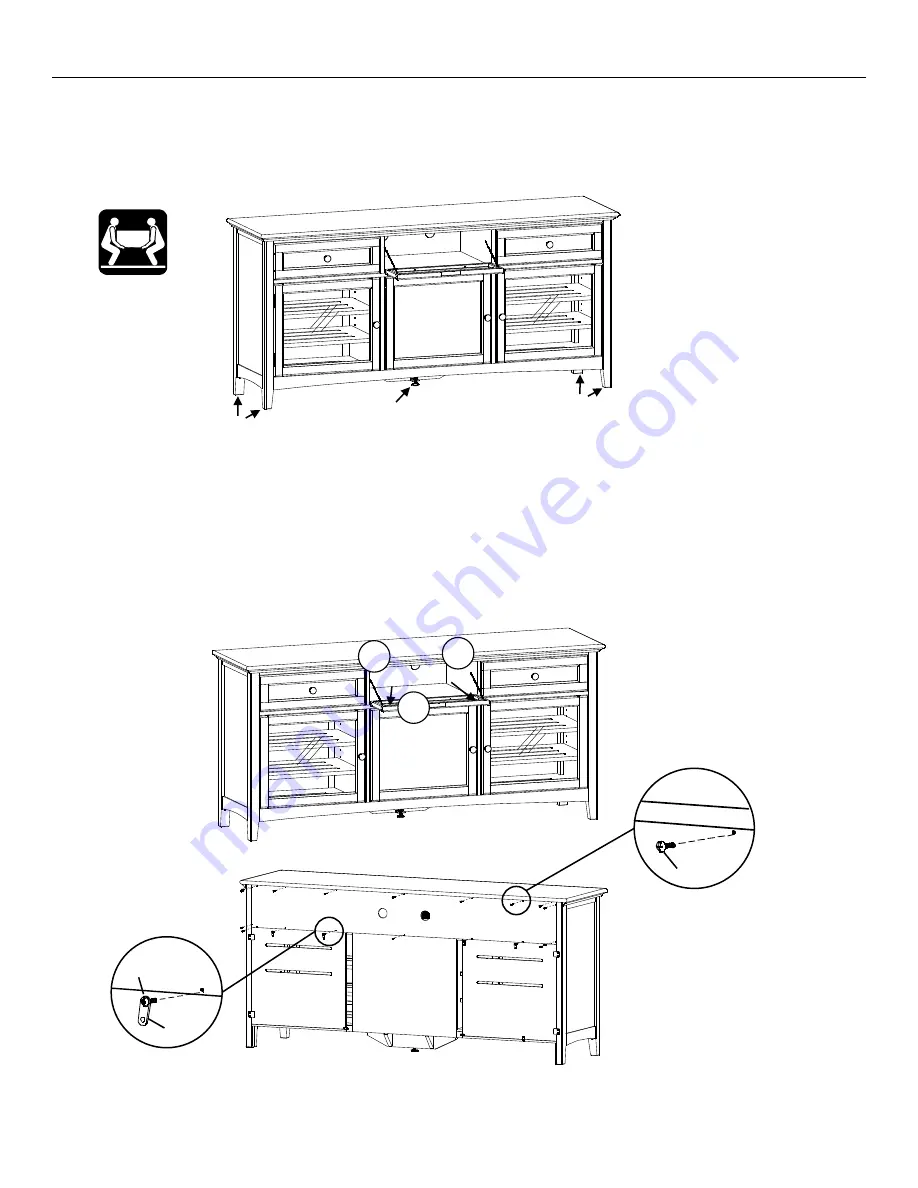 Whittier Wood 2074AFGACc Assembly Instructions Manual Download Page 4