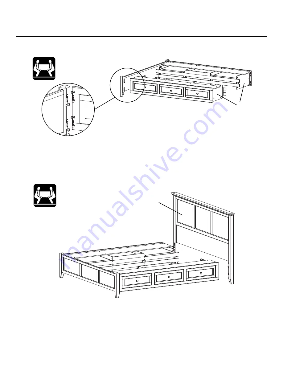 Whittier Wood 2376CAF Assembly Instructions Manual Download Page 7