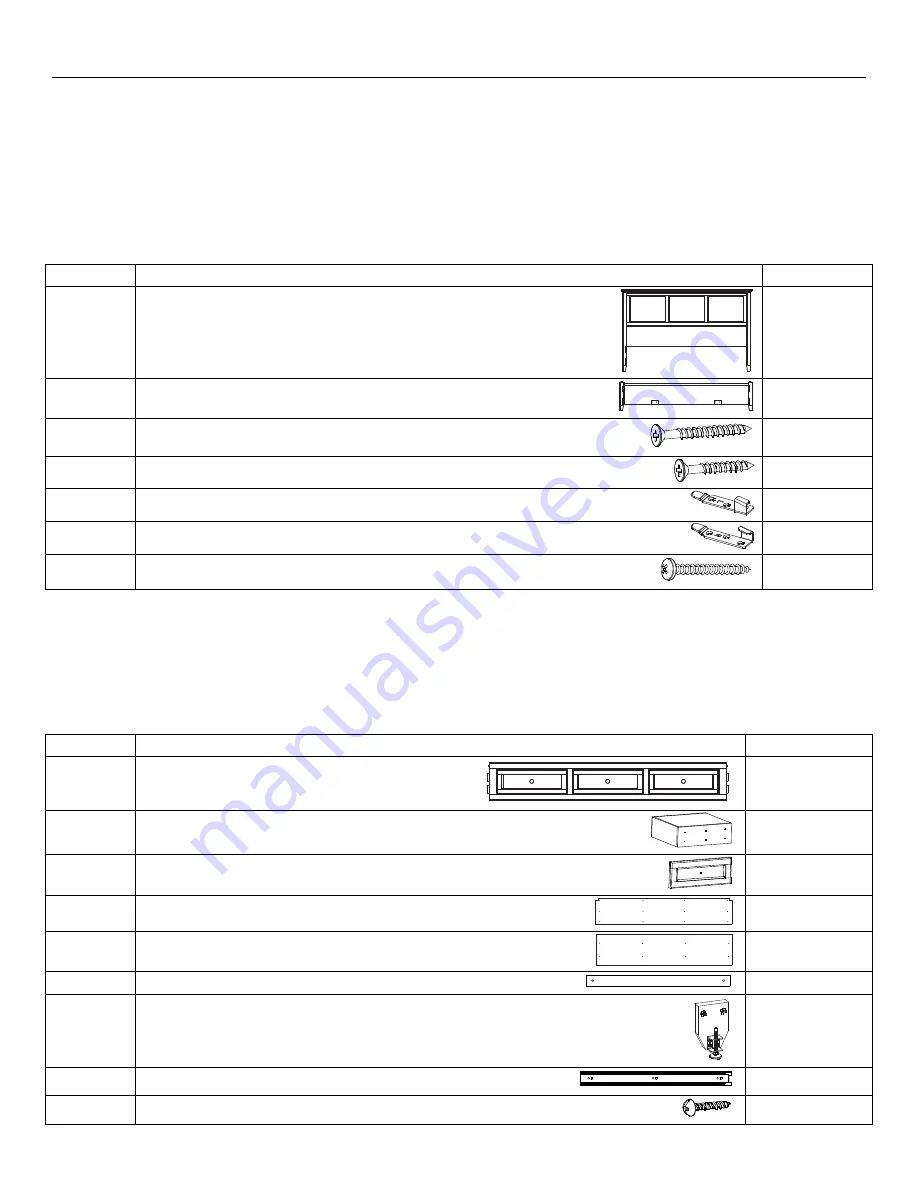 Whittier Wood 2393CAF Assembly Instructions Manual Download Page 2