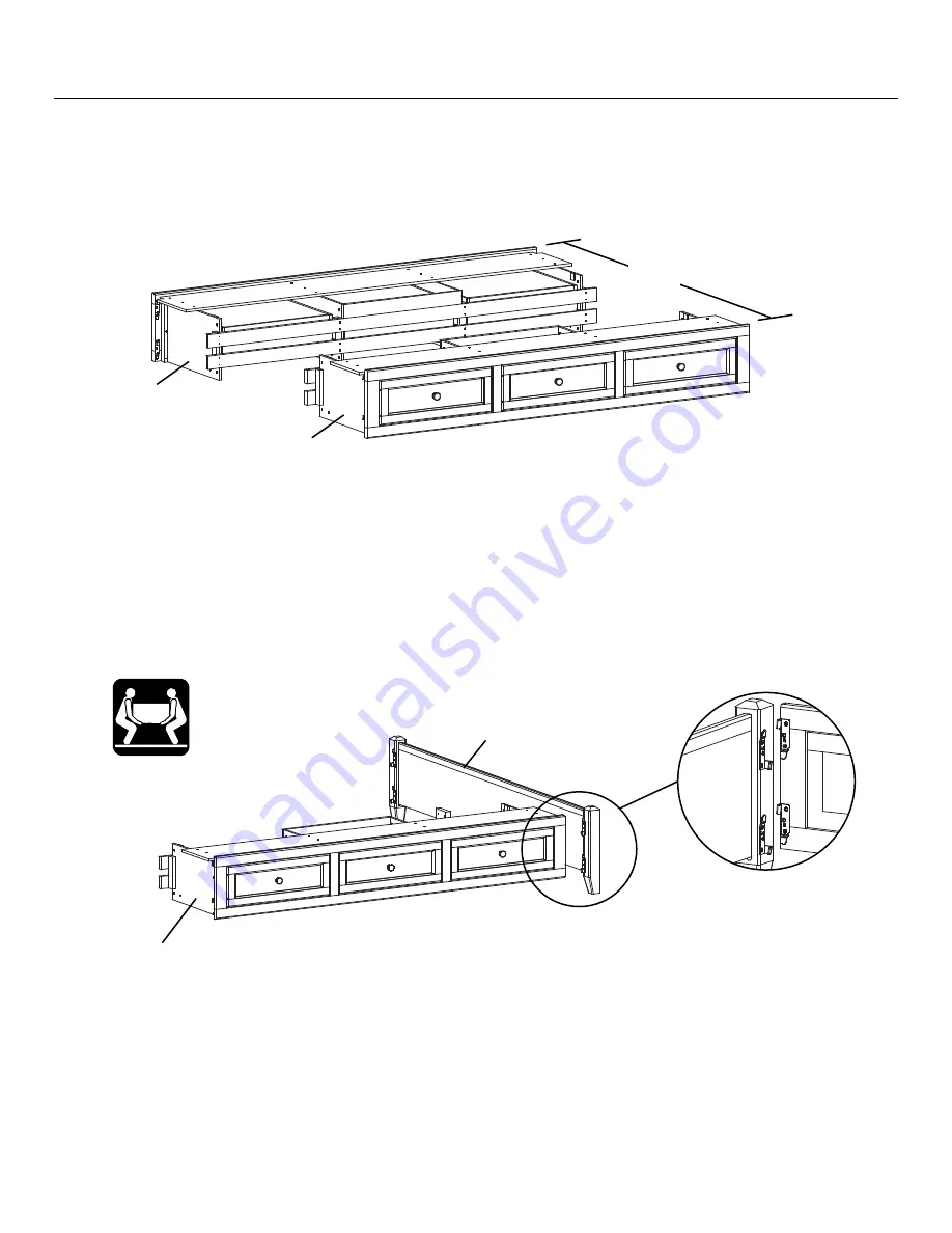 Whittier Wood 2393CAF Assembly Instructions Manual Download Page 4