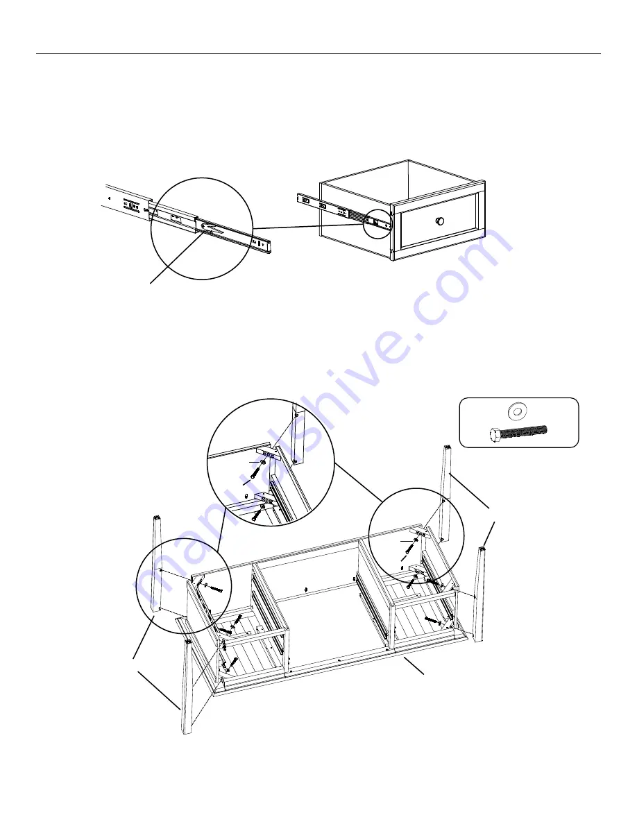 Whittier Wood 2401AUFd Assembly Instructions Manual Download Page 4