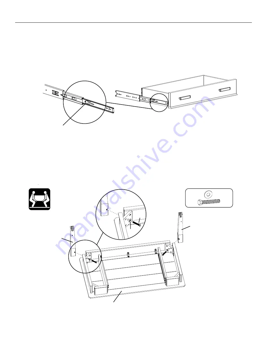 Whittier Wood 3456AFCAF Assembly Instructions Manual Download Page 3