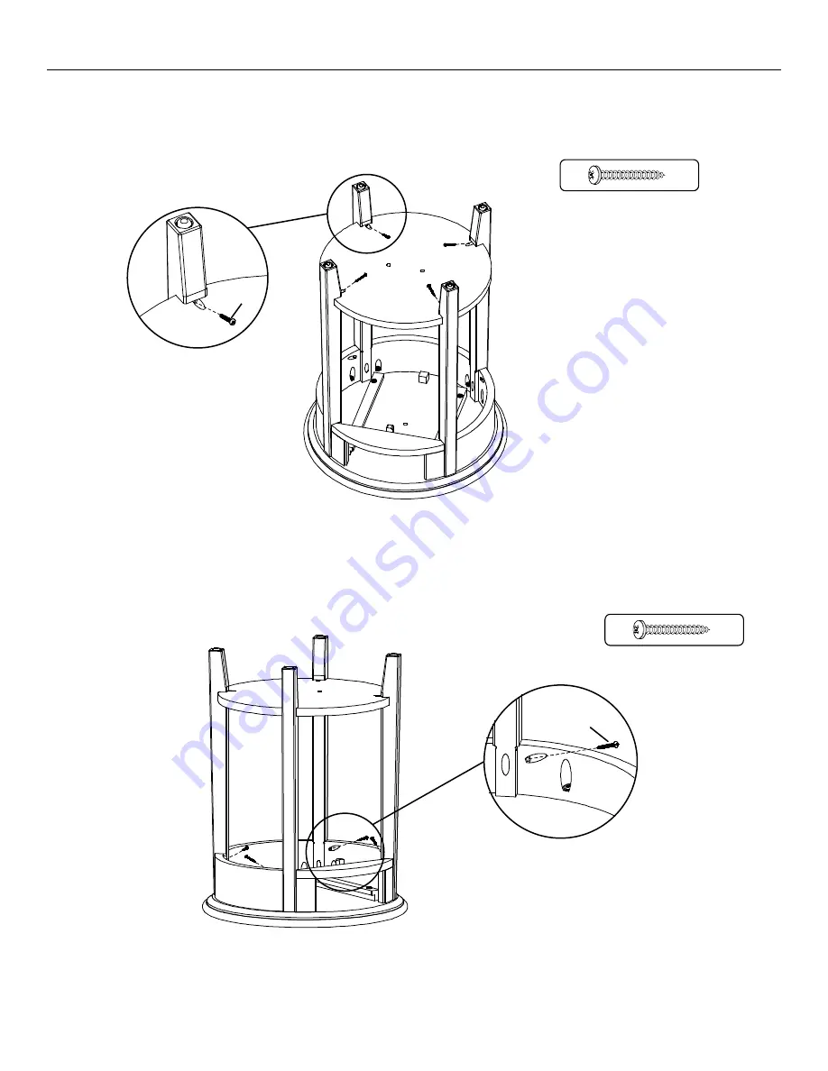 Whittier Wood 3495GACa Assembly Instructions Manual Download Page 6