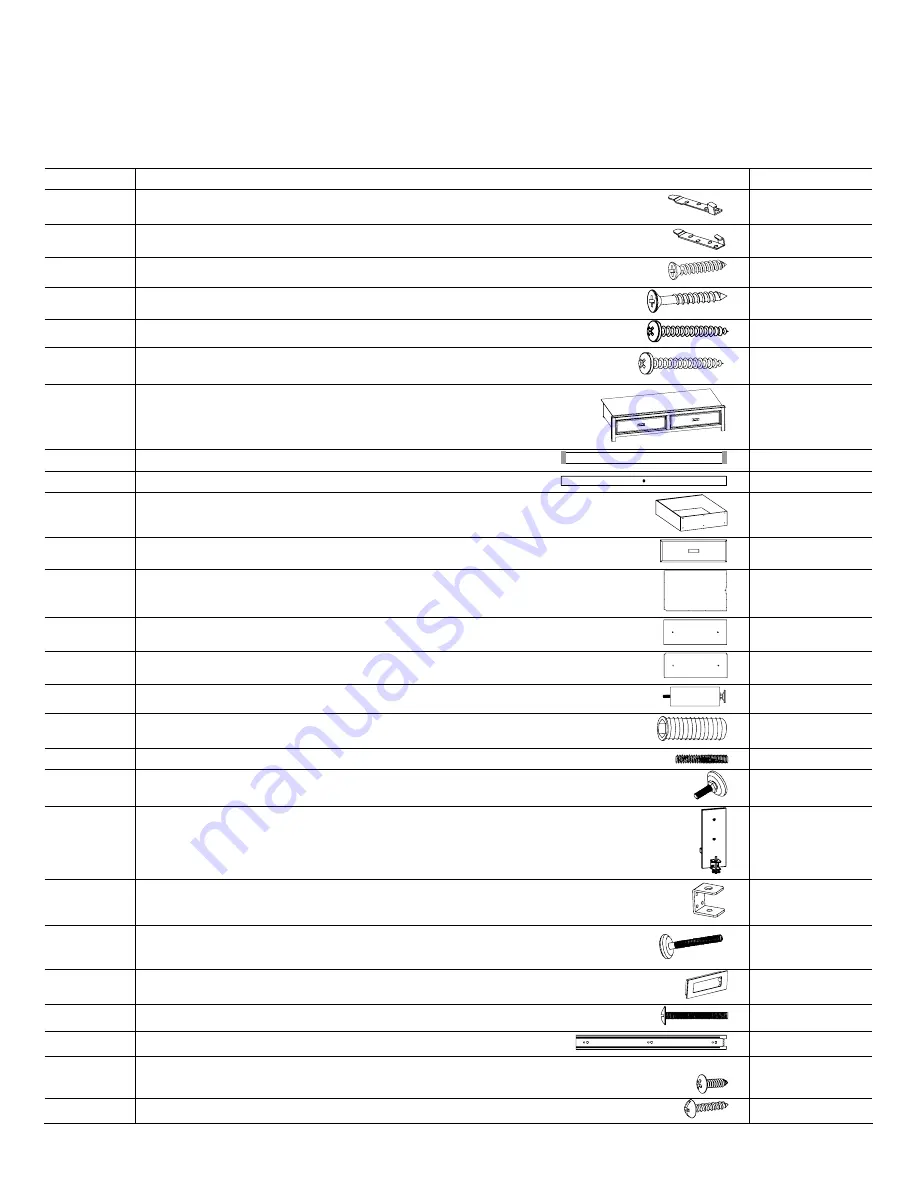 Whittier Wood 7137GDRC Assembly Instructions Manual Download Page 3