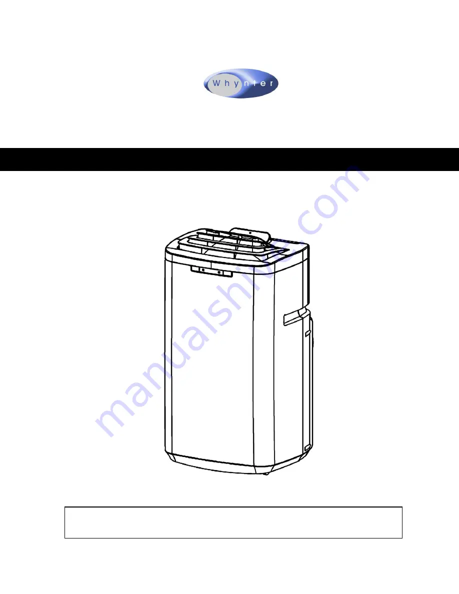 Whynter ARC-110WD Скачать руководство пользователя страница 1