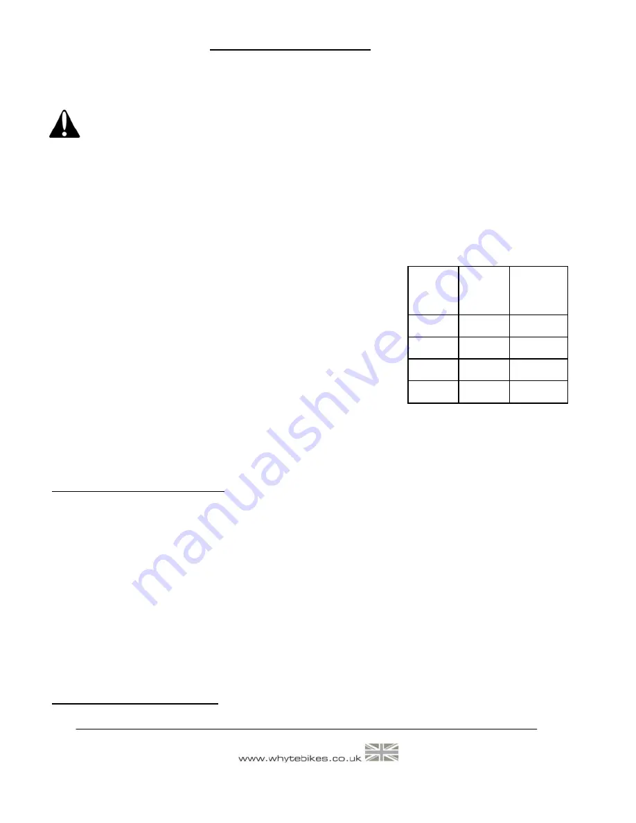 Whyte G-150 S SCR Supplementary Service Manual Download Page 10