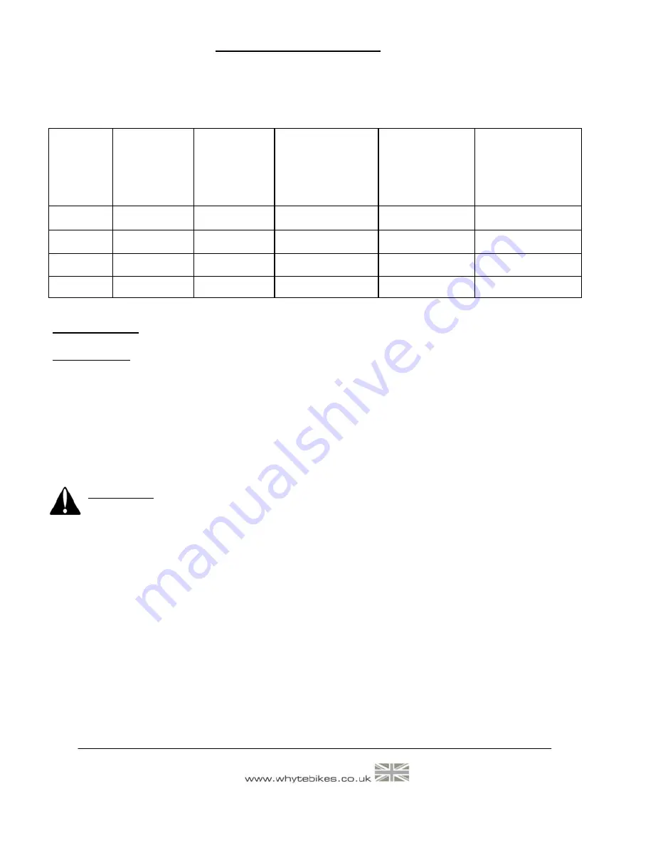 Whyte G-150 S SCR Supplementary Service Manual Download Page 12