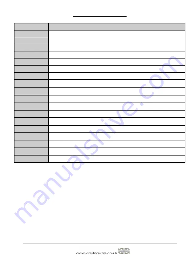 Whyte G-160 RS Supplementary Service Manual Download Page 19