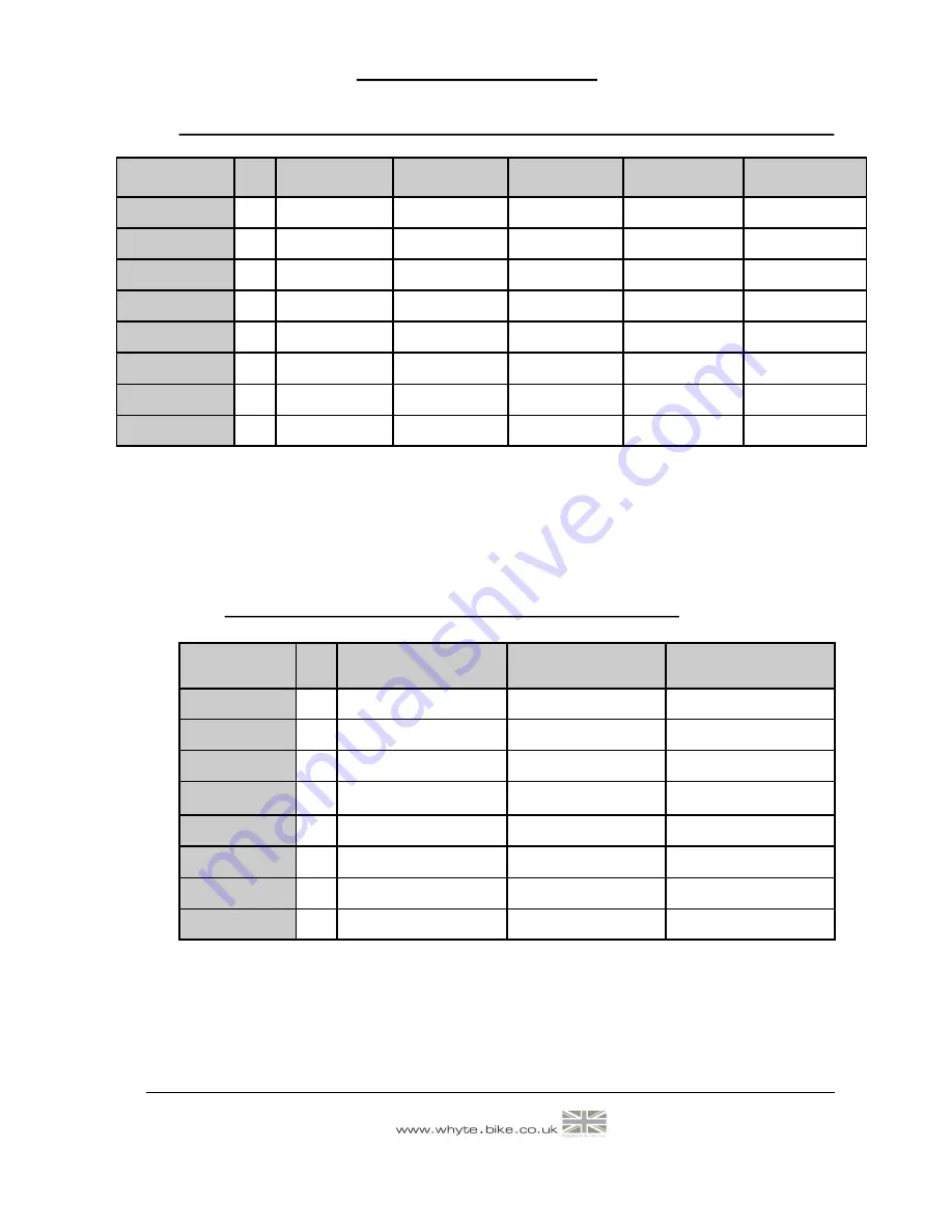 Whyte LC-7 Strawberry Hill Supplementary Service Manual Download Page 7