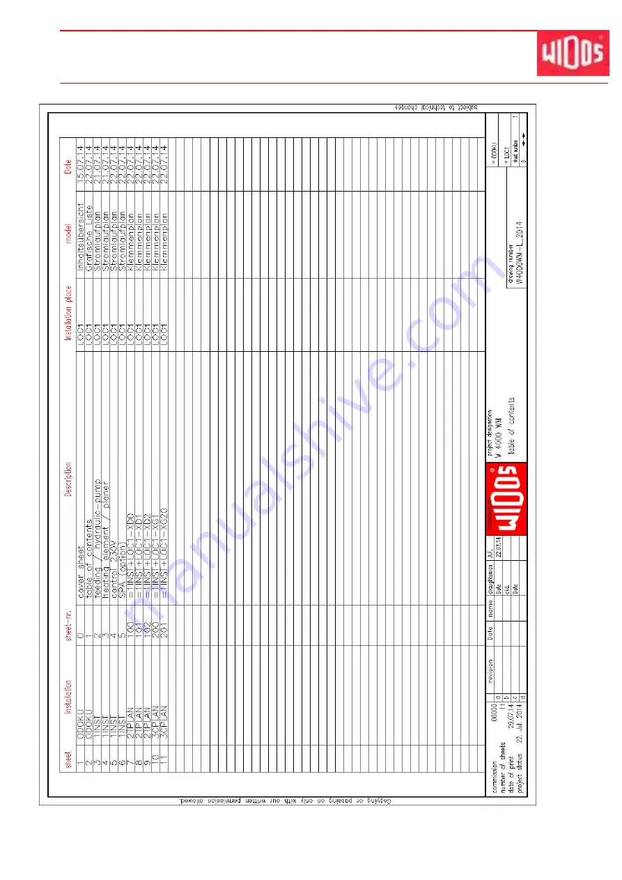 widos 4000 WM Working Instructions Translation Download Page 76