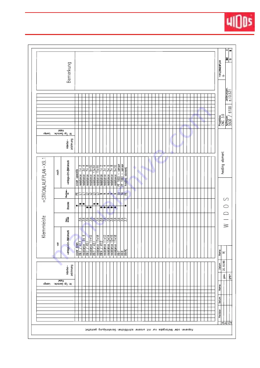 widos 6100 CNC 3.0 Working Instructions Translation Download Page 61