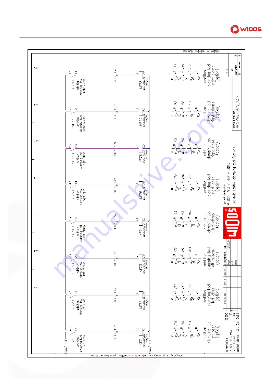 widos 8000 WM SPA Скачать руководство пользователя страница 96