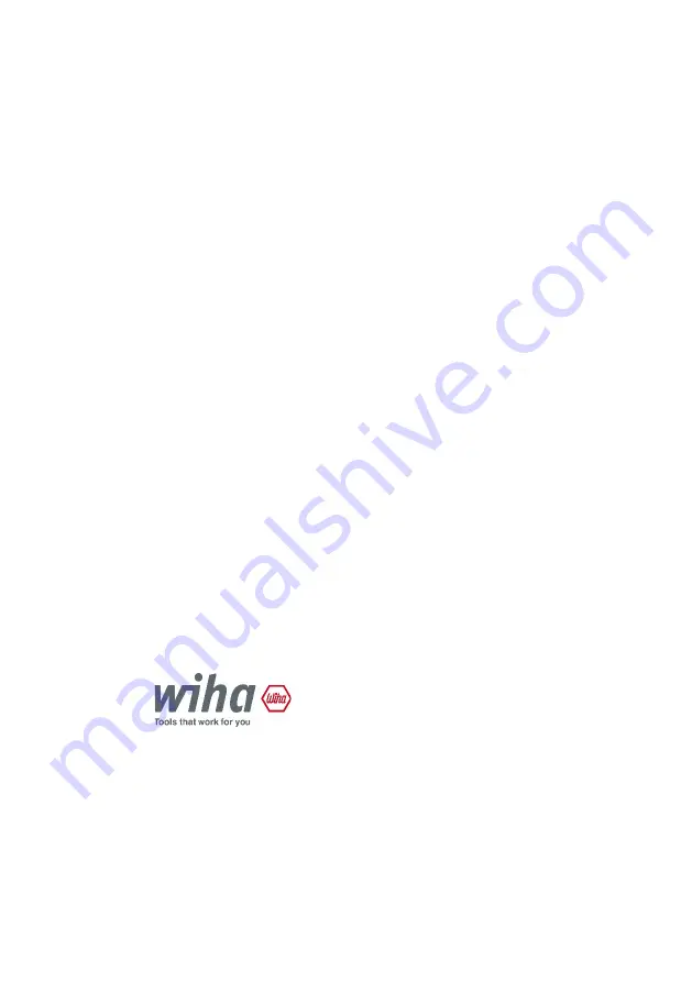 Wiha Z62000206 Instruction Manual Download Page 8