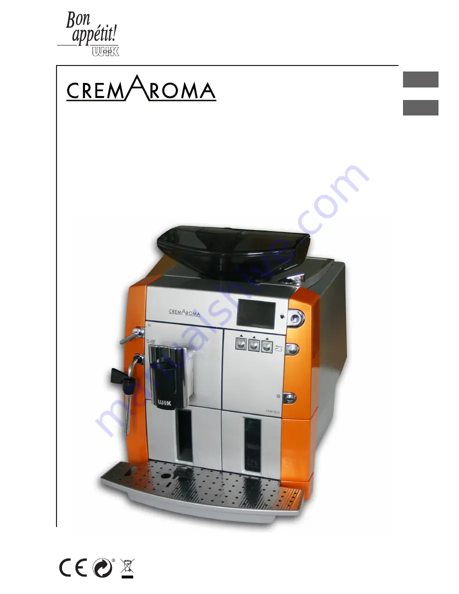 WIK cremaroma cam 52 d Скачать руководство пользователя страница 1