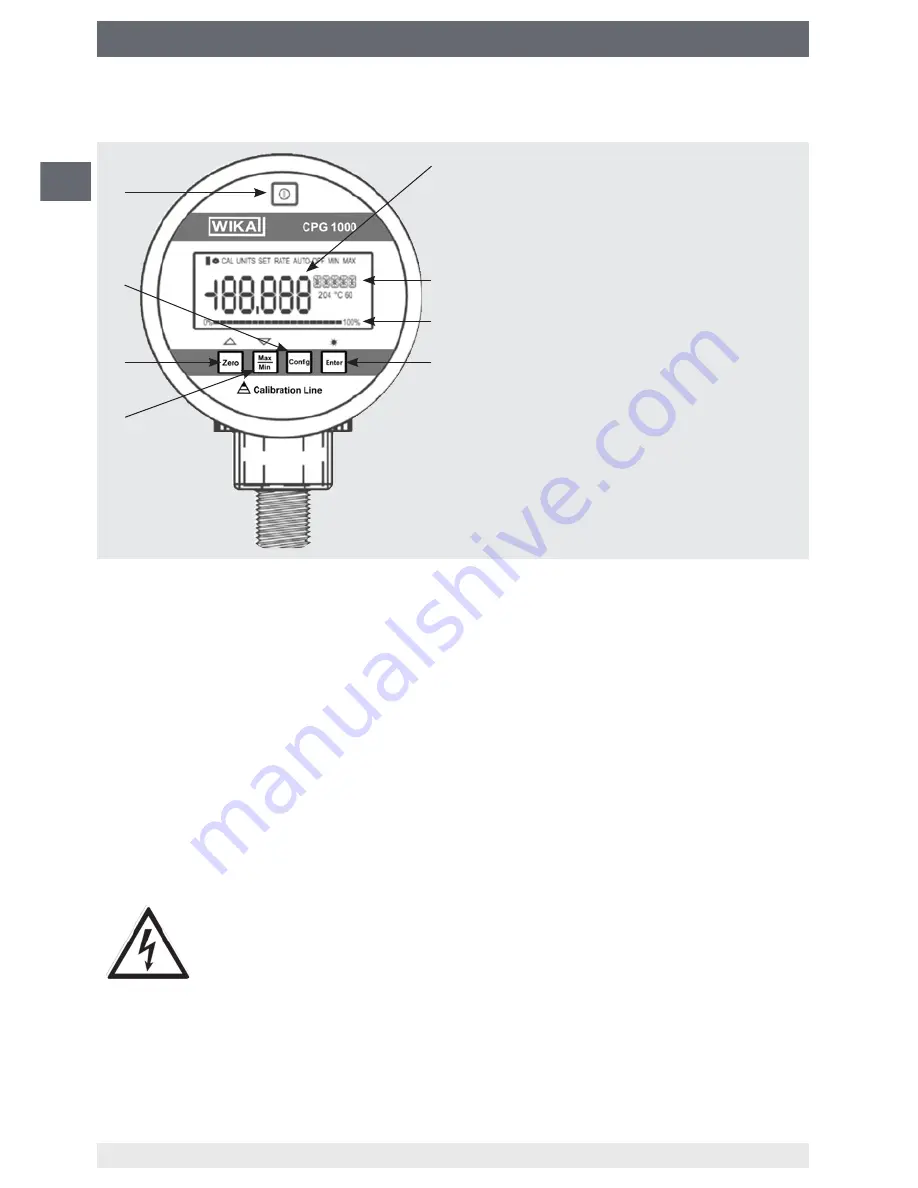 WIKA CPG1000 Operating Instructions Manual Download Page 18