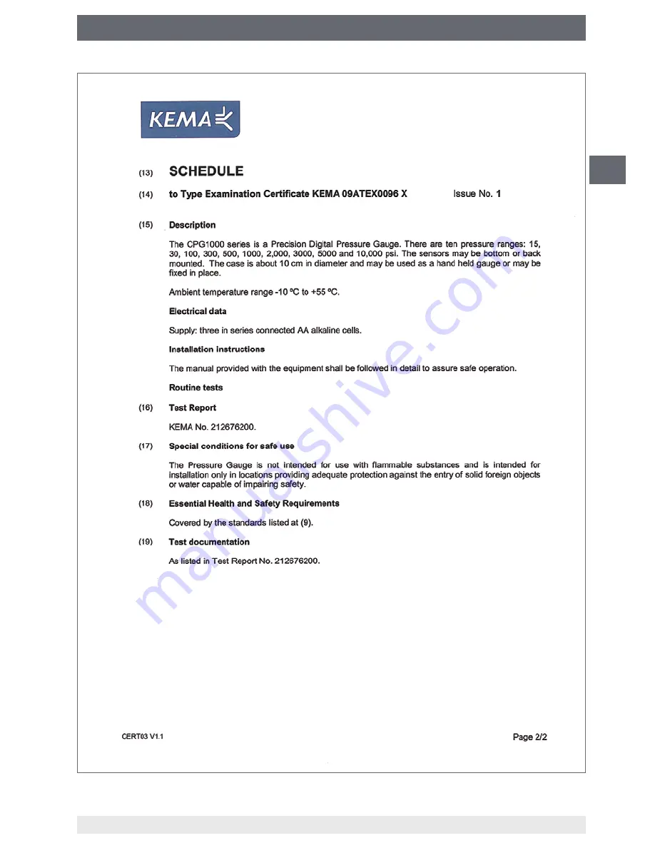 WIKA CPG1000 Operating Instructions Manual Download Page 65