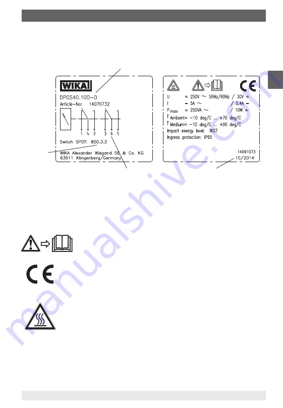 WIKA Delta-comb Operating Instructions Manual Download Page 7