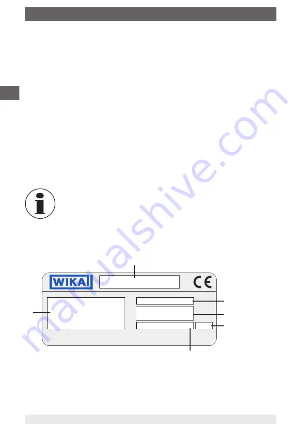 WIKA GDM-63 Operating Instructions Manual Download Page 10