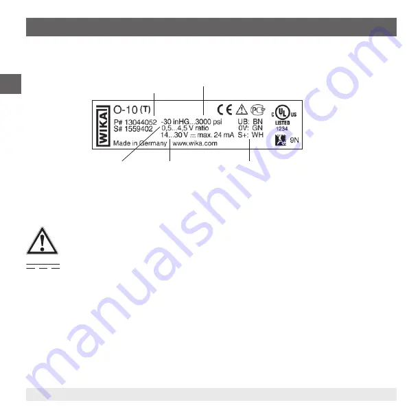 WIKA O-10 (5) Operating Instructions Manual Download Page 8