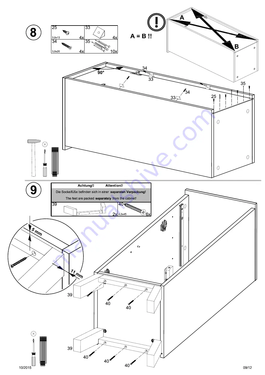 Wilhelm Schildmeyer Venlo 651150 Assembly Instructions Manual Download Page 9