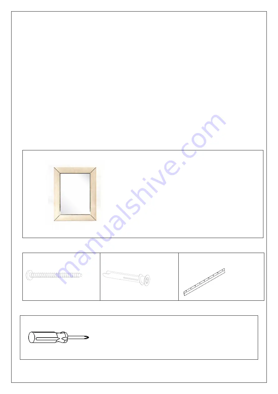 Williams-Sonoma HAIR ON HIDE MIRROR SERENGETI BEIGE Assembly Instructions Download Page 2