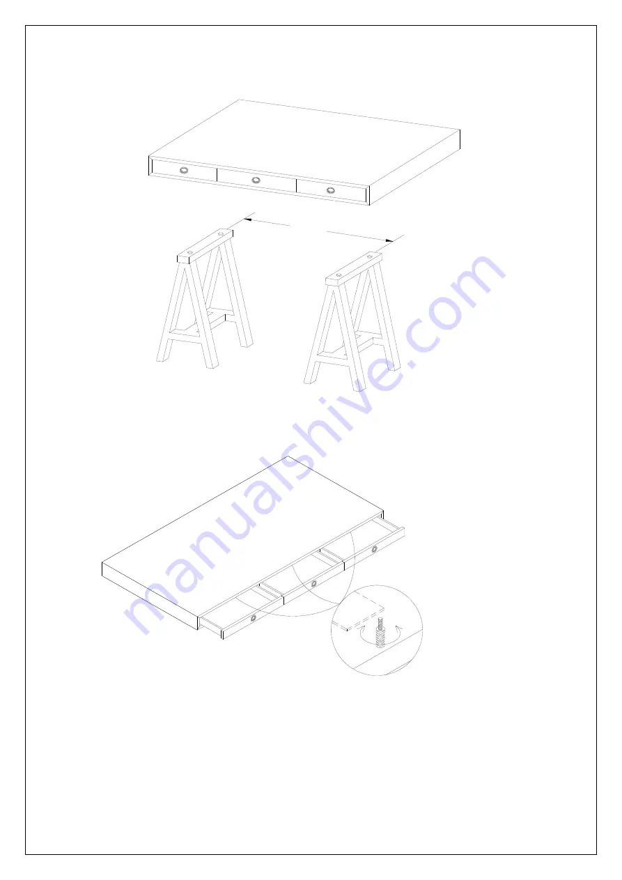 Williams-Sonoma NEW MASON WOOD DESK Скачать руководство пользователя страница 3