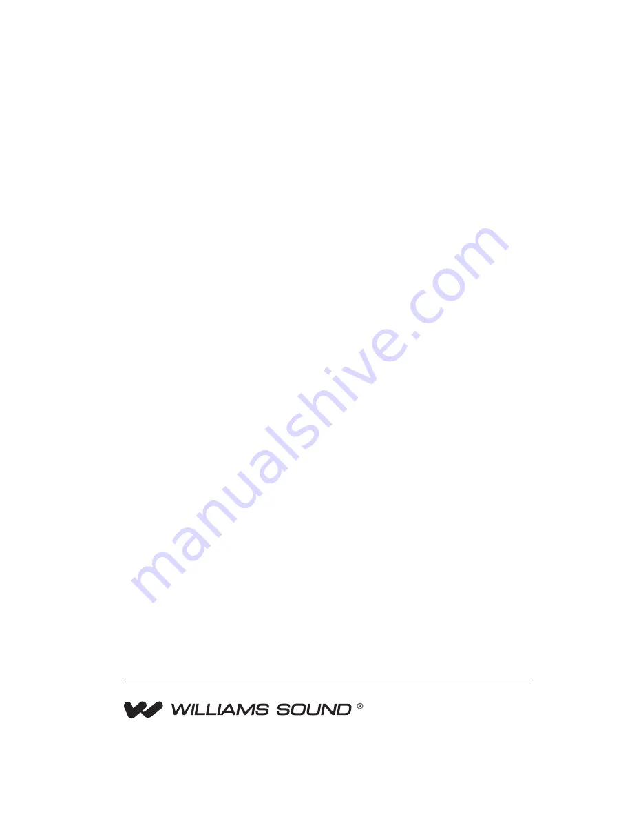 Williams Sound DWD 102 User Manual Download Page 12