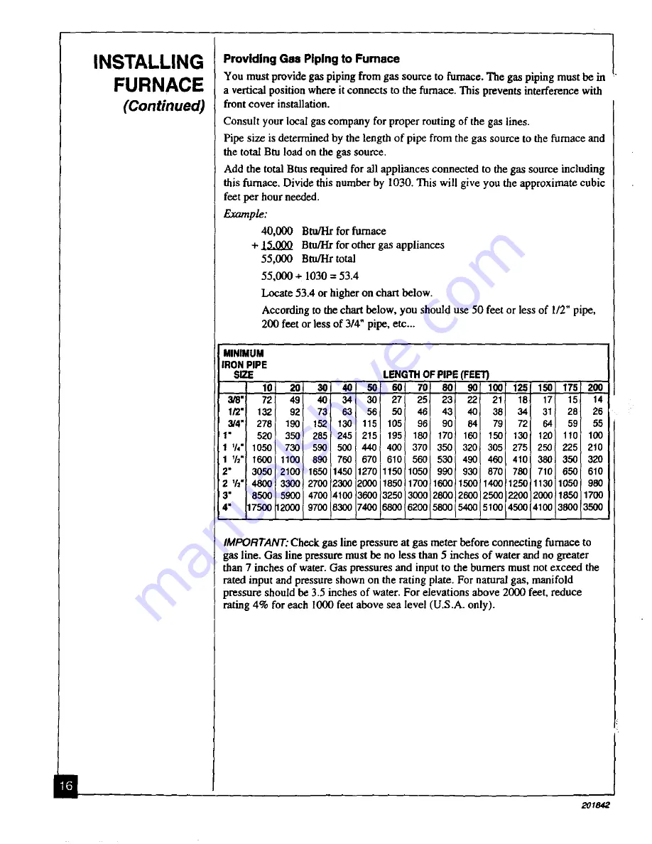 Williams 2503532 Owner'S Operation And Installation Manual Download Page 16