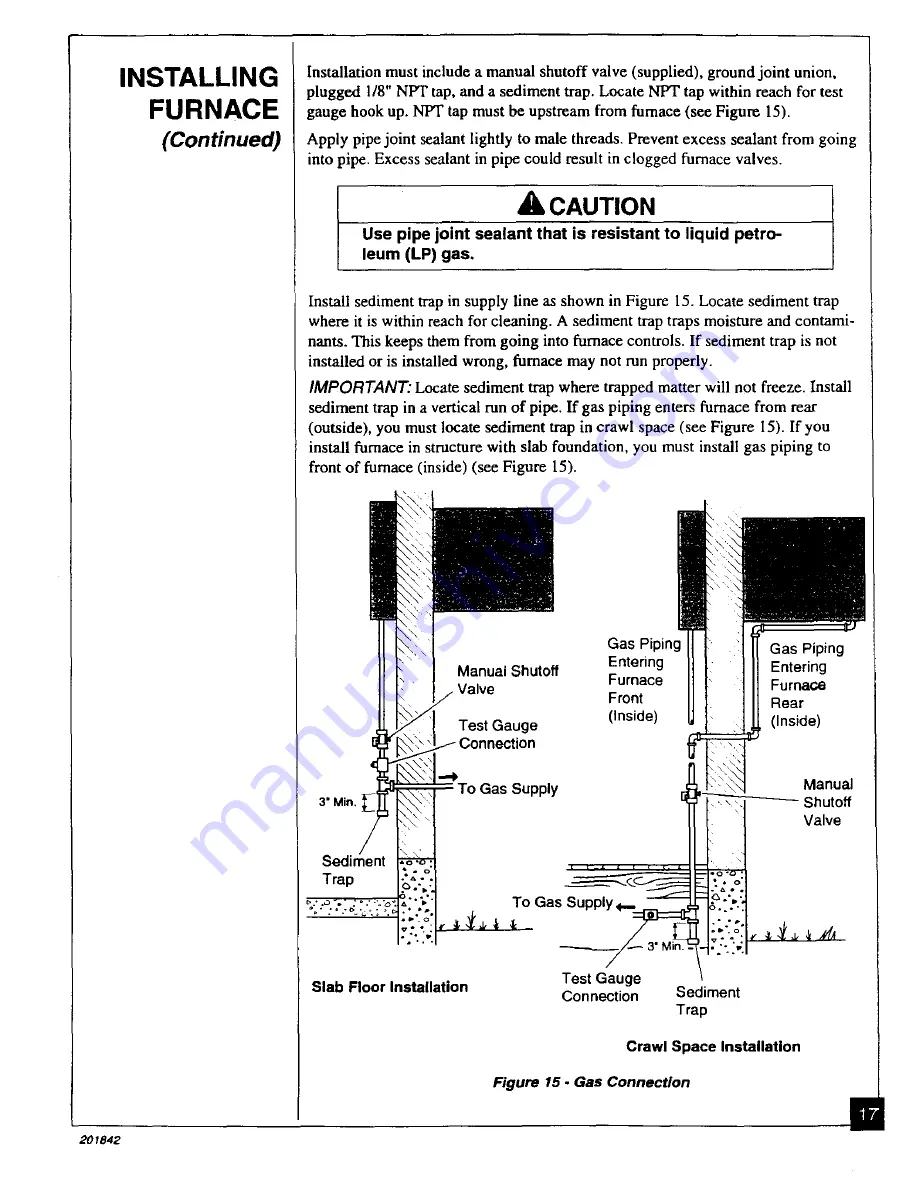 Williams 2503532 Owner'S Operation And Installation Manual Download Page 17