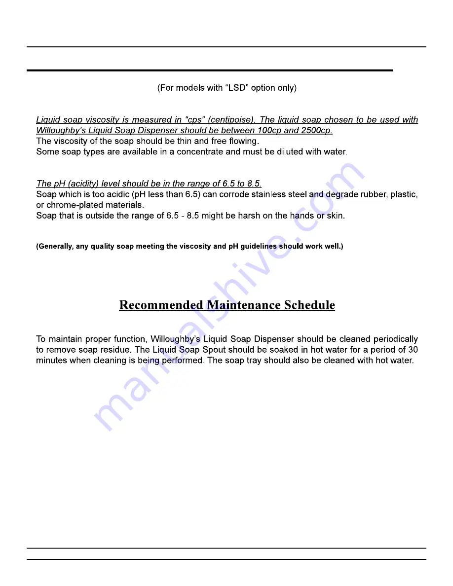 Willoughby Industries WWF-3603 Series Installation & Operation Manual Download Page 18