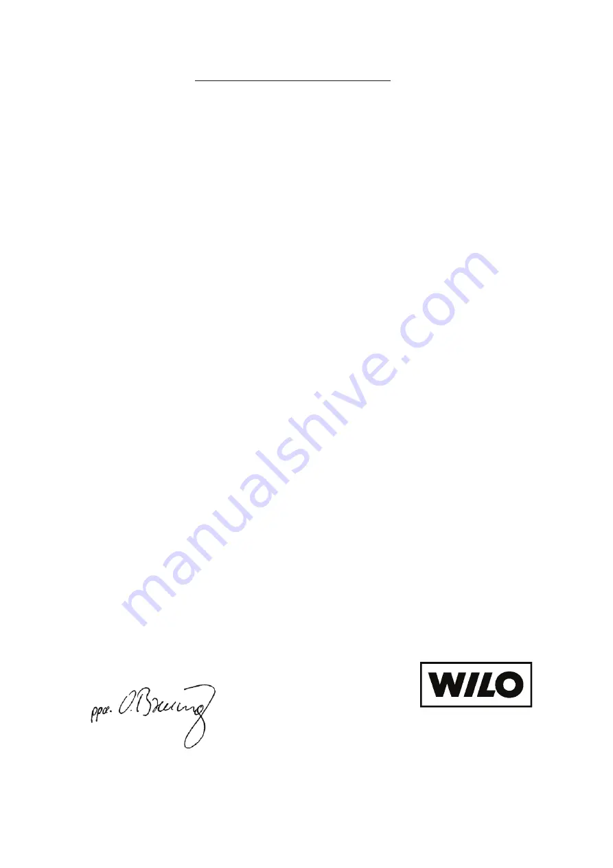 Wilo Star-ZD 25/6 Installation And Maintenance Instructions Manual Download Page 57