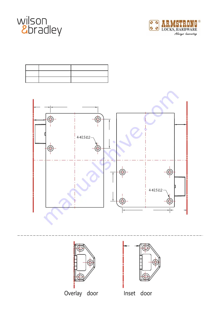 wilson & bradley ARMSTRONG SDBCL30 Скачать руководство пользователя страница 2