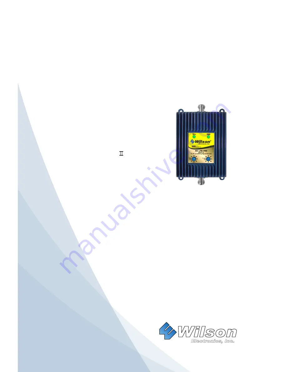 Wilson Electronics 4G LTE 700 Installation Manual Download Page 1