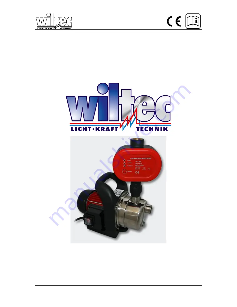 WilTec 50752 Operation Manual Download Page 1