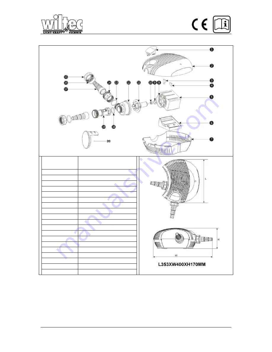 WilTec CTF-2800 Operating Instructions Manual Download Page 6