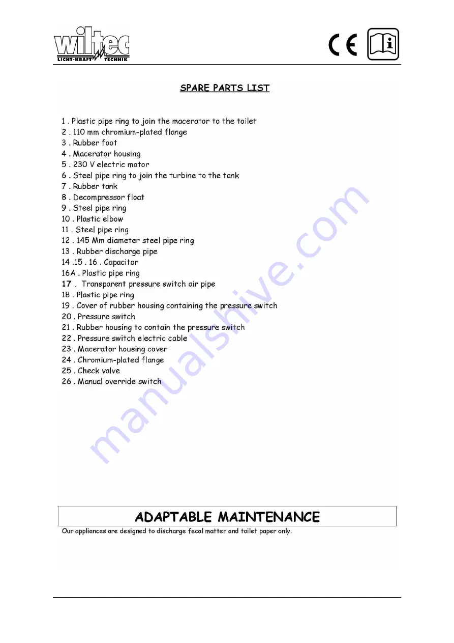 WilTec PW600 Instruction Manual Download Page 7