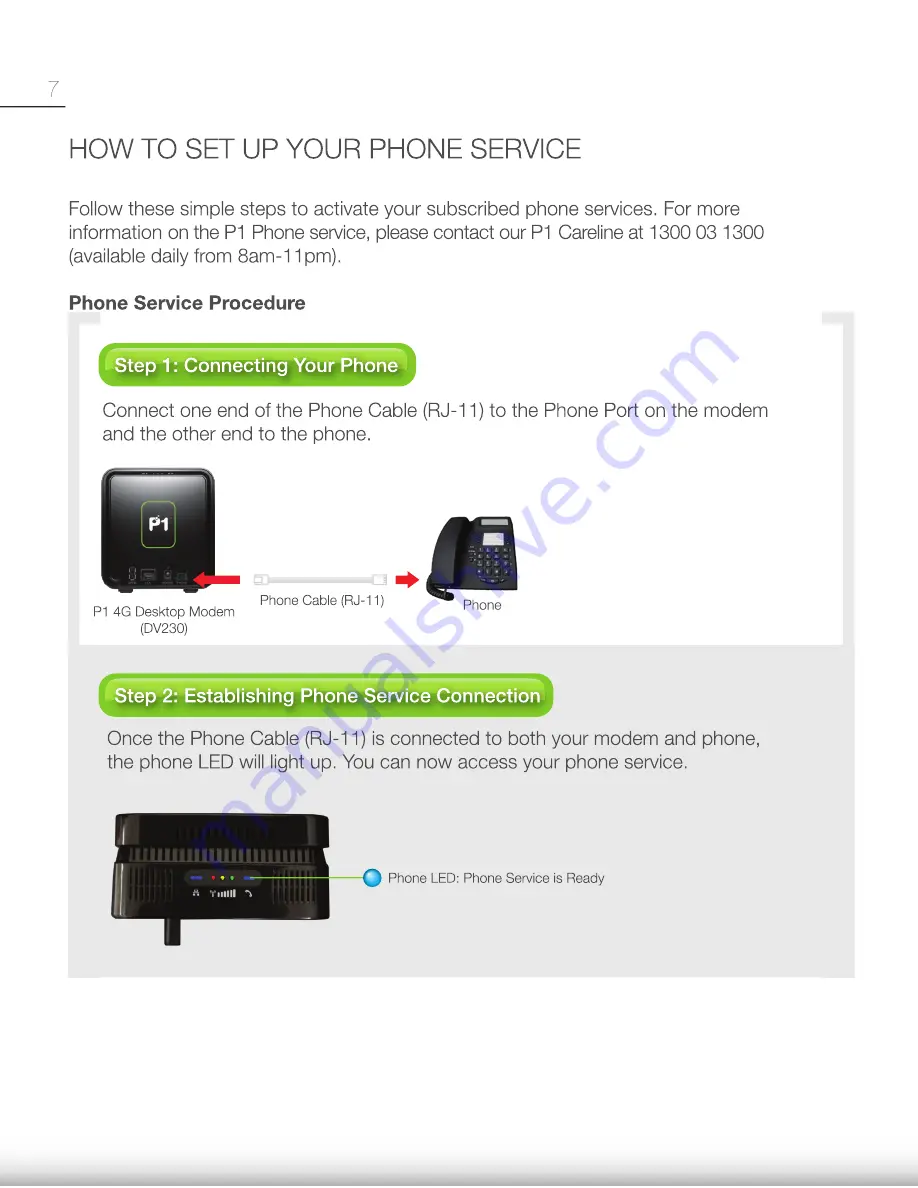 WiMAX P1 4G DV230 Quick Installation Manual Download Page 8