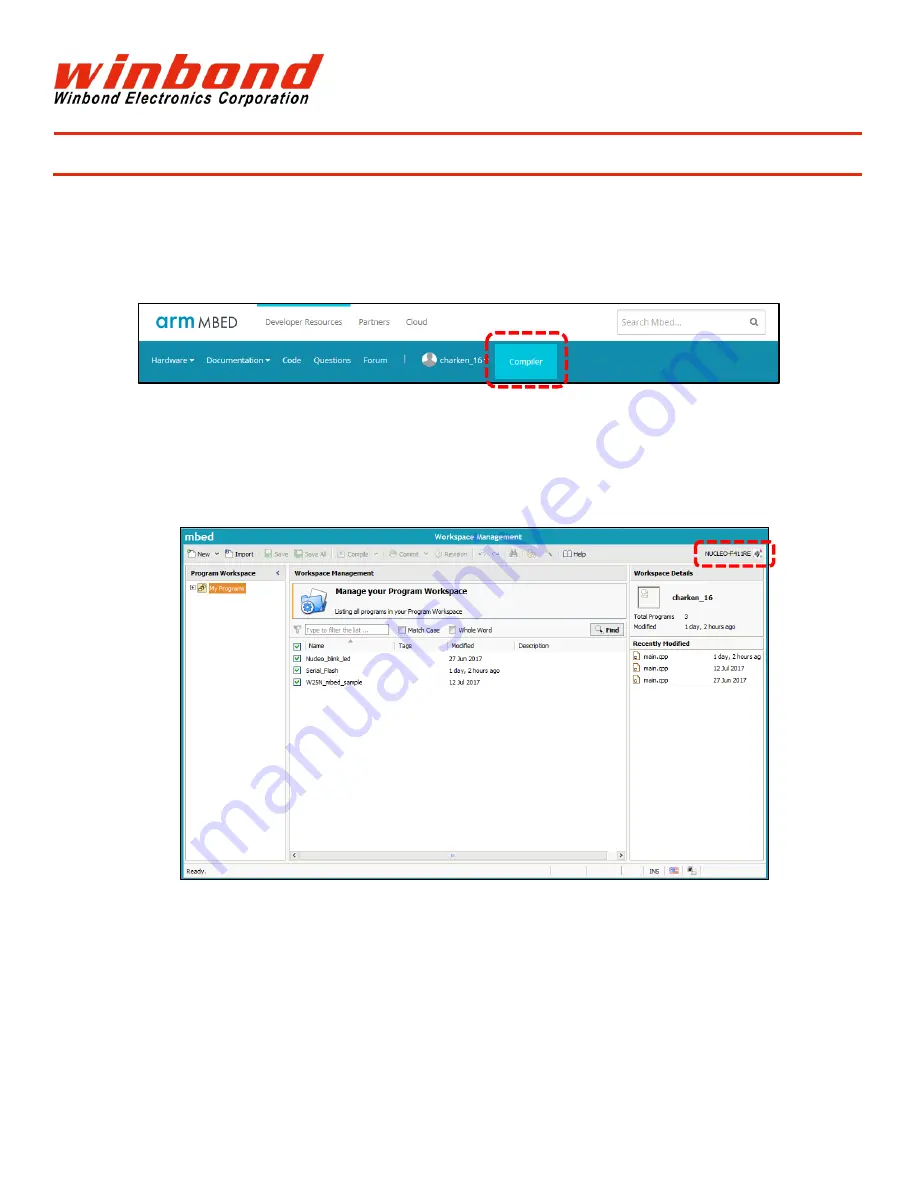 Winbond Flash Memory Sample Shield User Manual Download Page 6