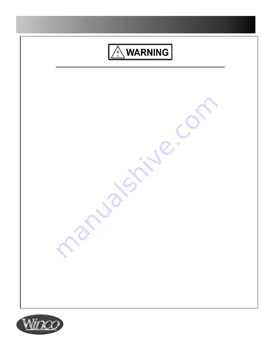 Winco 653 Owners Operating & Maintenance Manual Download Page 3