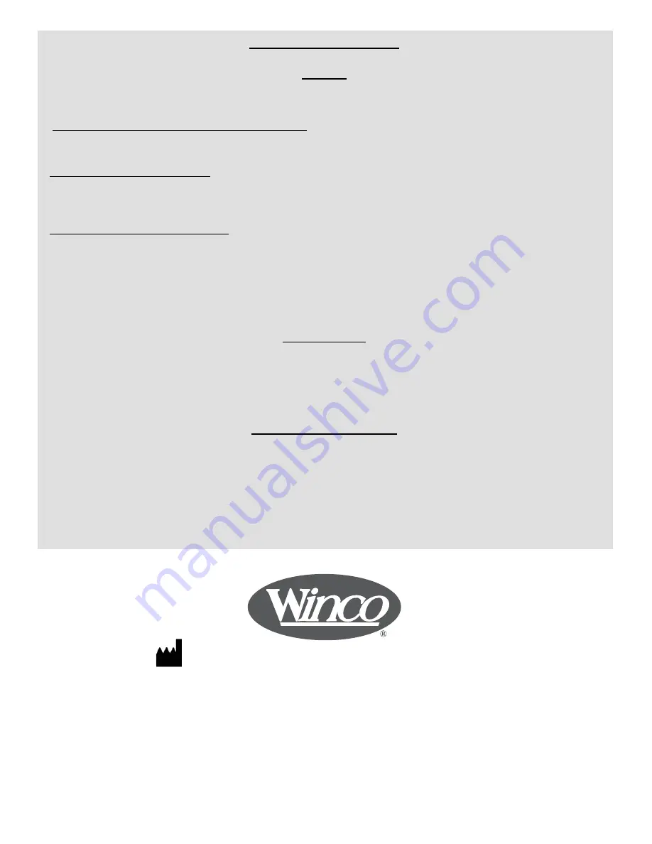 Winco augustine Owner'S Operation And Maintenance Manual Download Page 24